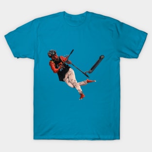 Kobold Kick Scooter Tricks Realistic Art T-Shirt